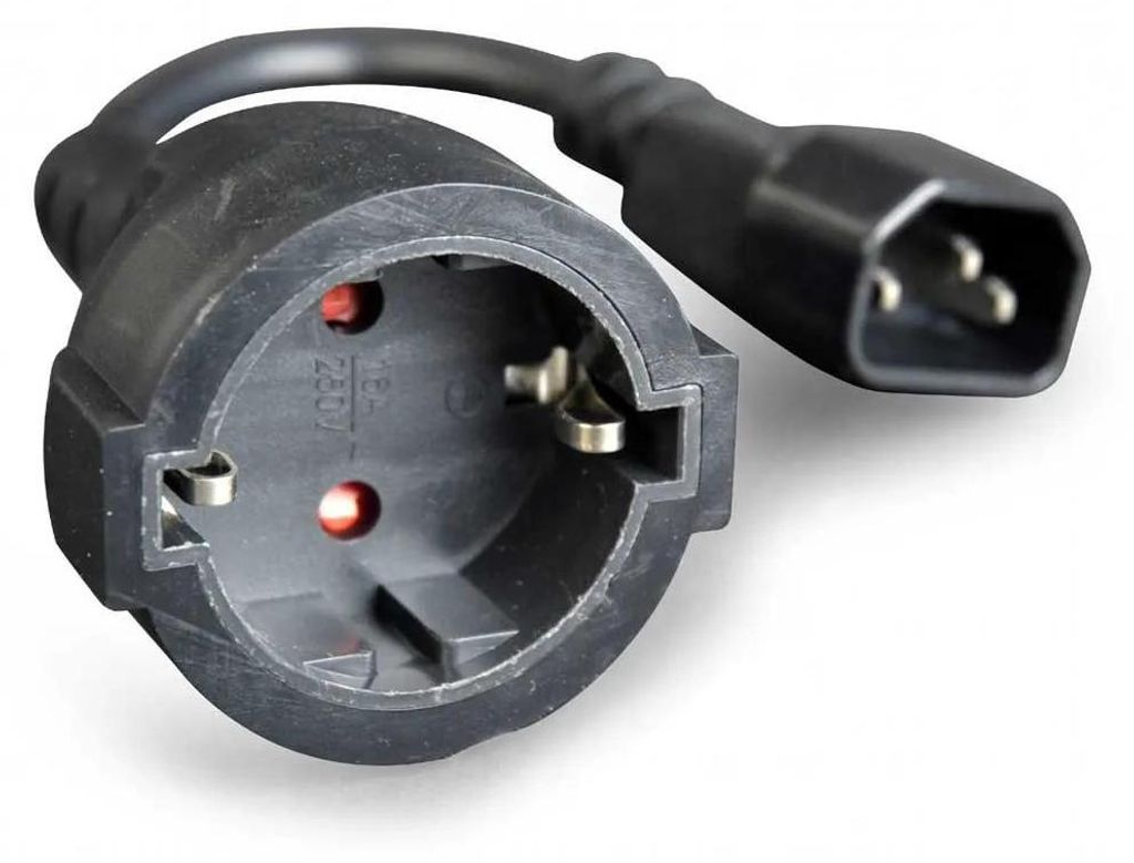 gembird Netzadapterkabel (C14-Stecker auf Schuko-Buchse) Image du produit 