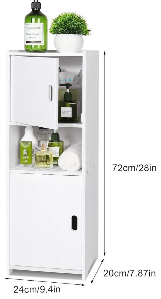 Badezimmerschrank - Schmaler Aufbewahrungshochschrank - Produktbild 