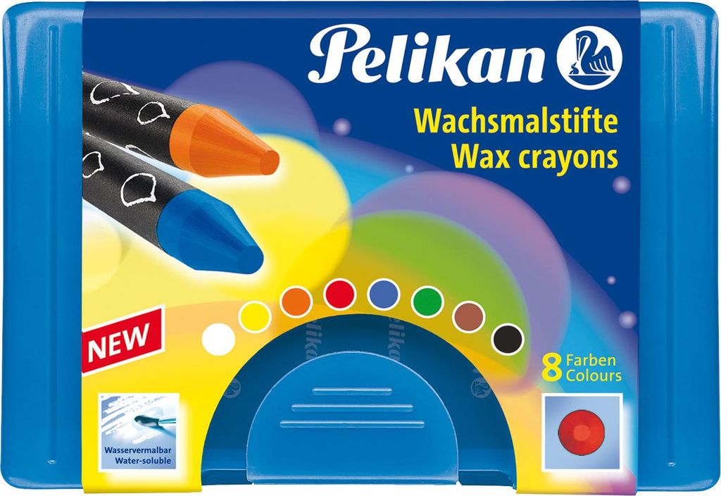 Pelikan Wachsmaler rund im Kunststoffetui