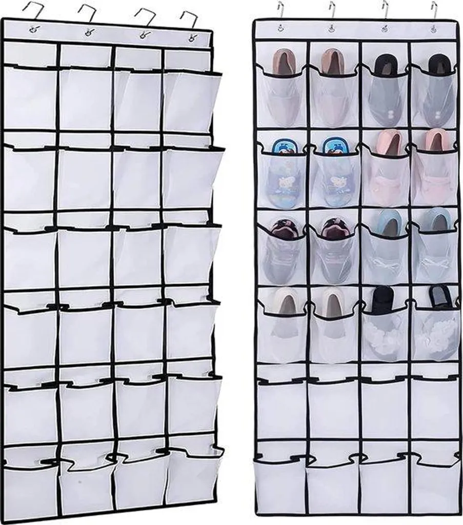Rangement chaussures pour porte 24 compartiments idéal gain de place