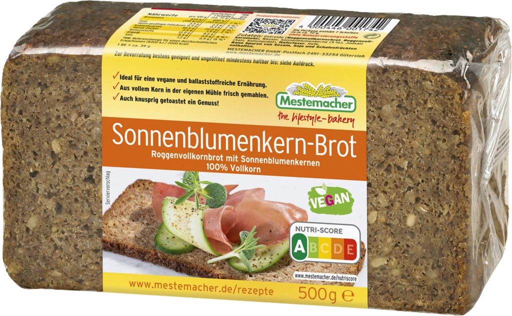 Mestemacher Sonnenblumenkern Brot ohne Produktbild 