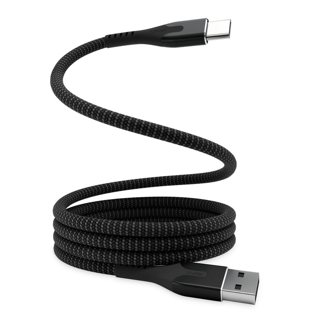 STATIK MagStack Magnetisches Kabel Pro USB-C auf USB-C 1 m Schwarz