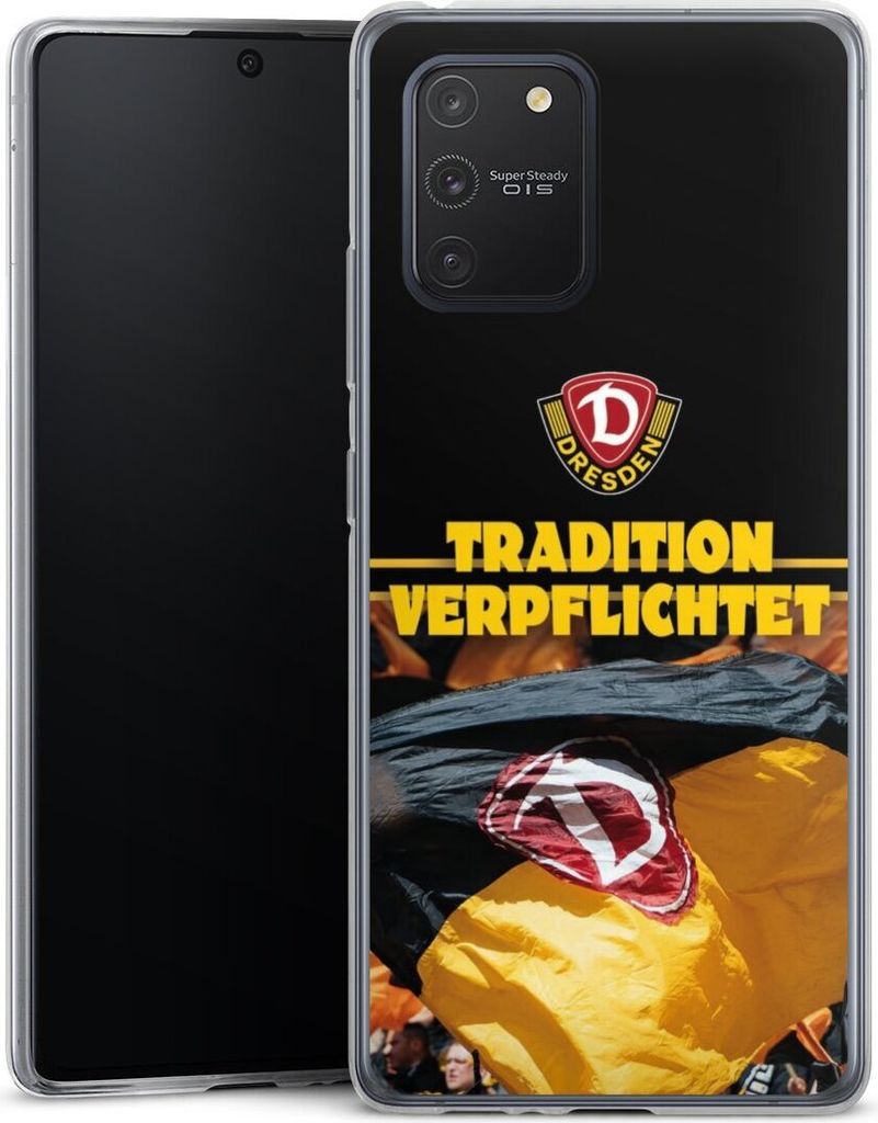 DeinDesign Slim Hülle für Samsung Galaxy S10 Lite Silikon Case Ultra Dünn Handyhülle Fanartikel SG Dynamo Dresden SGD