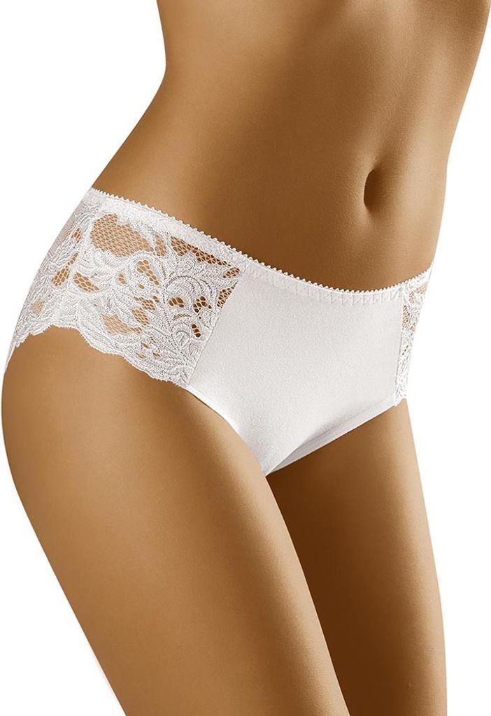 Wolbar Slips Dame Dessous Spitze WB185, weiß, XXL