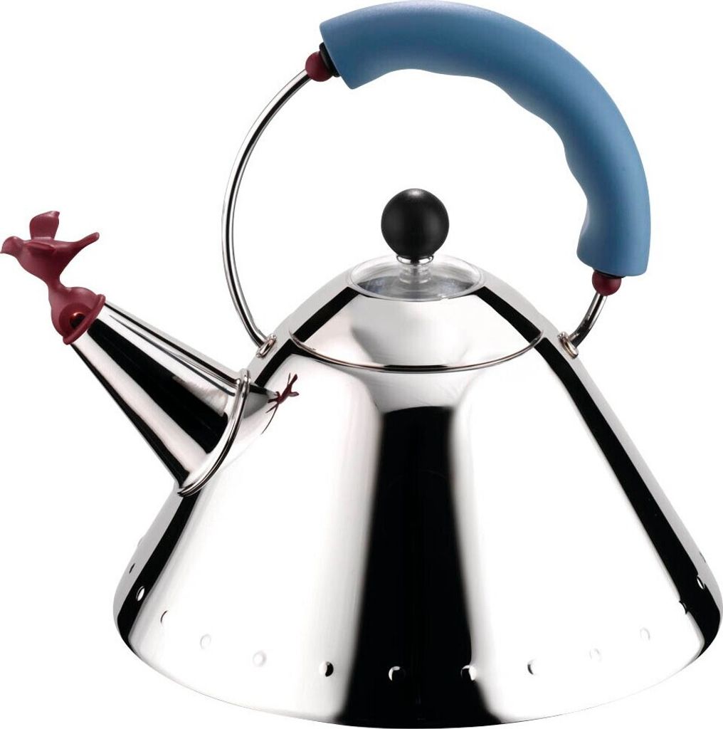 Alessi 9093, 2 l, Edelstahl, Blau, Edelstahl, Polyamid, Produktbild 