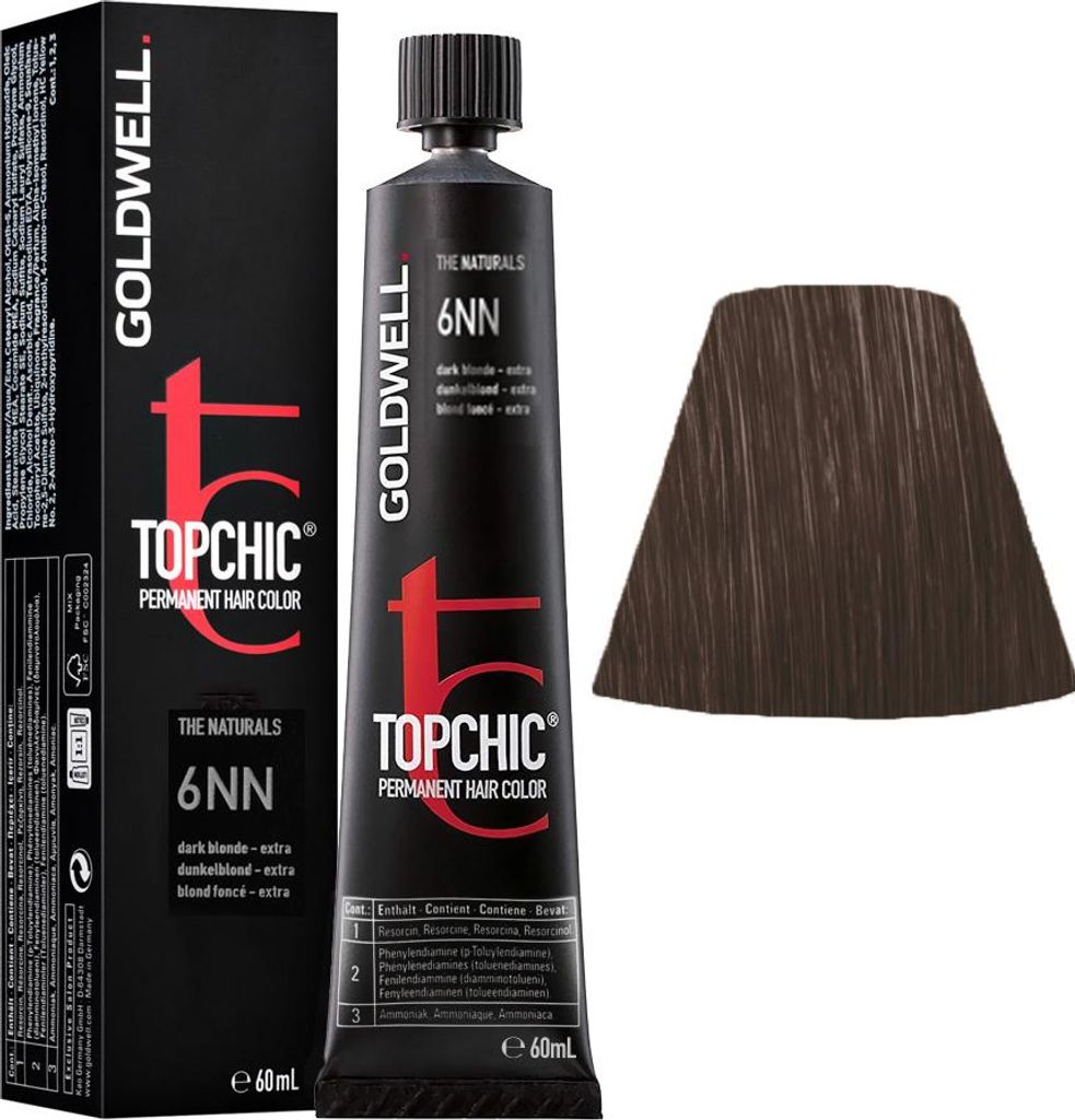 Goldwell Topchic Tube 6NN Dark Blonde Extra  60ml - colore Immagine del prodotto 