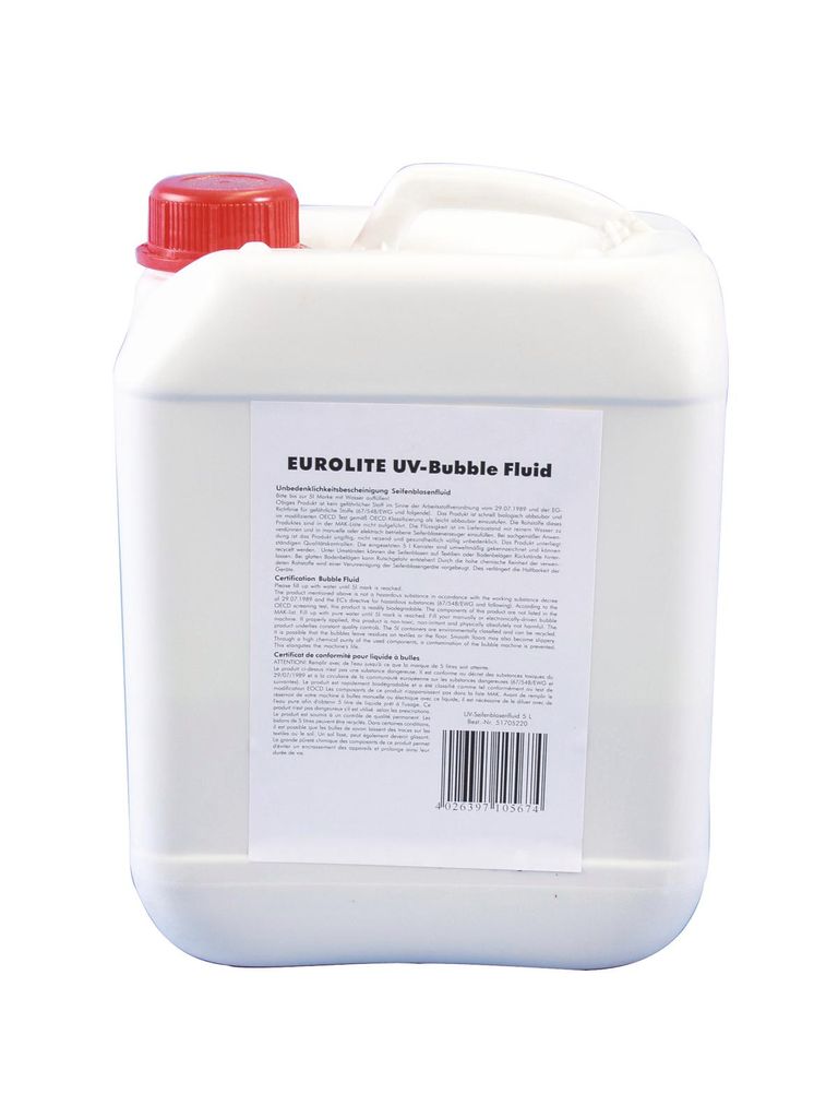 EUROLITE UV bublinková kapalina 5l žlutá Obrázek produktu 