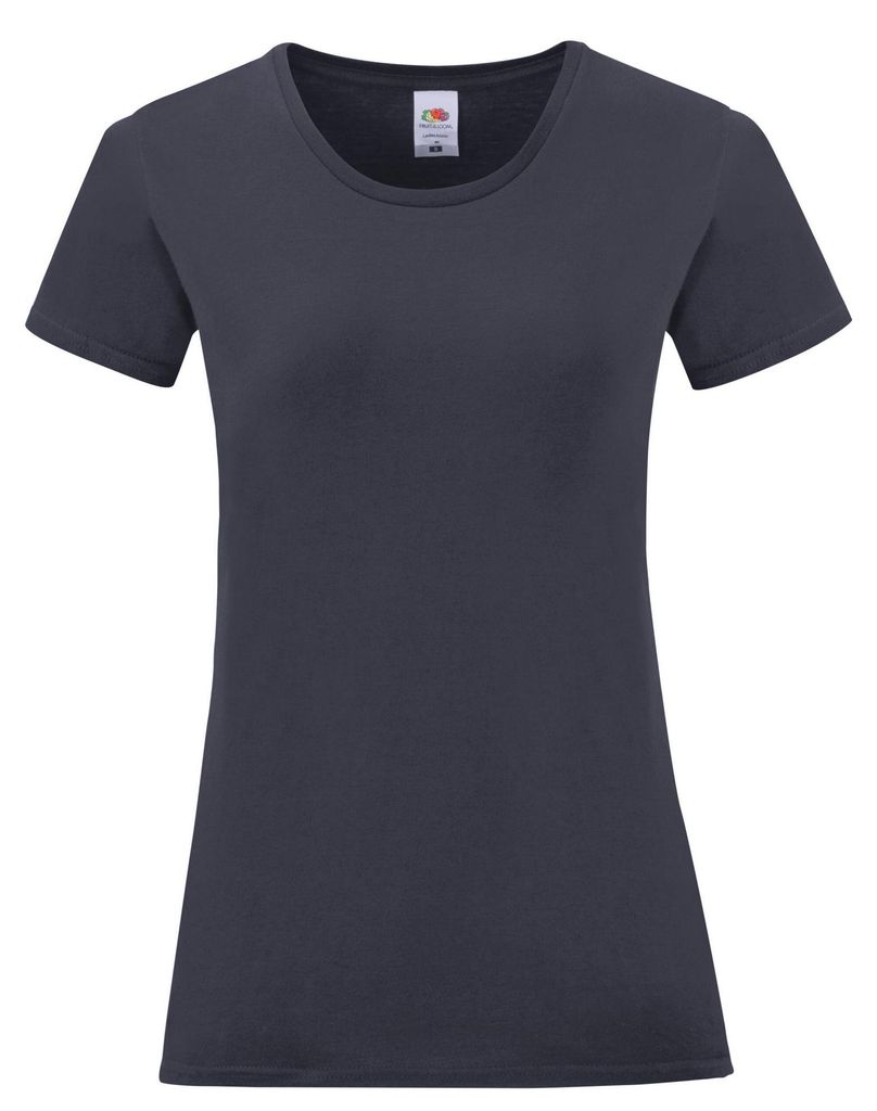 Fruit of the Loom - "Iconic 150" T-Shirt für Damen FK2487 (XS) (Marineblau)