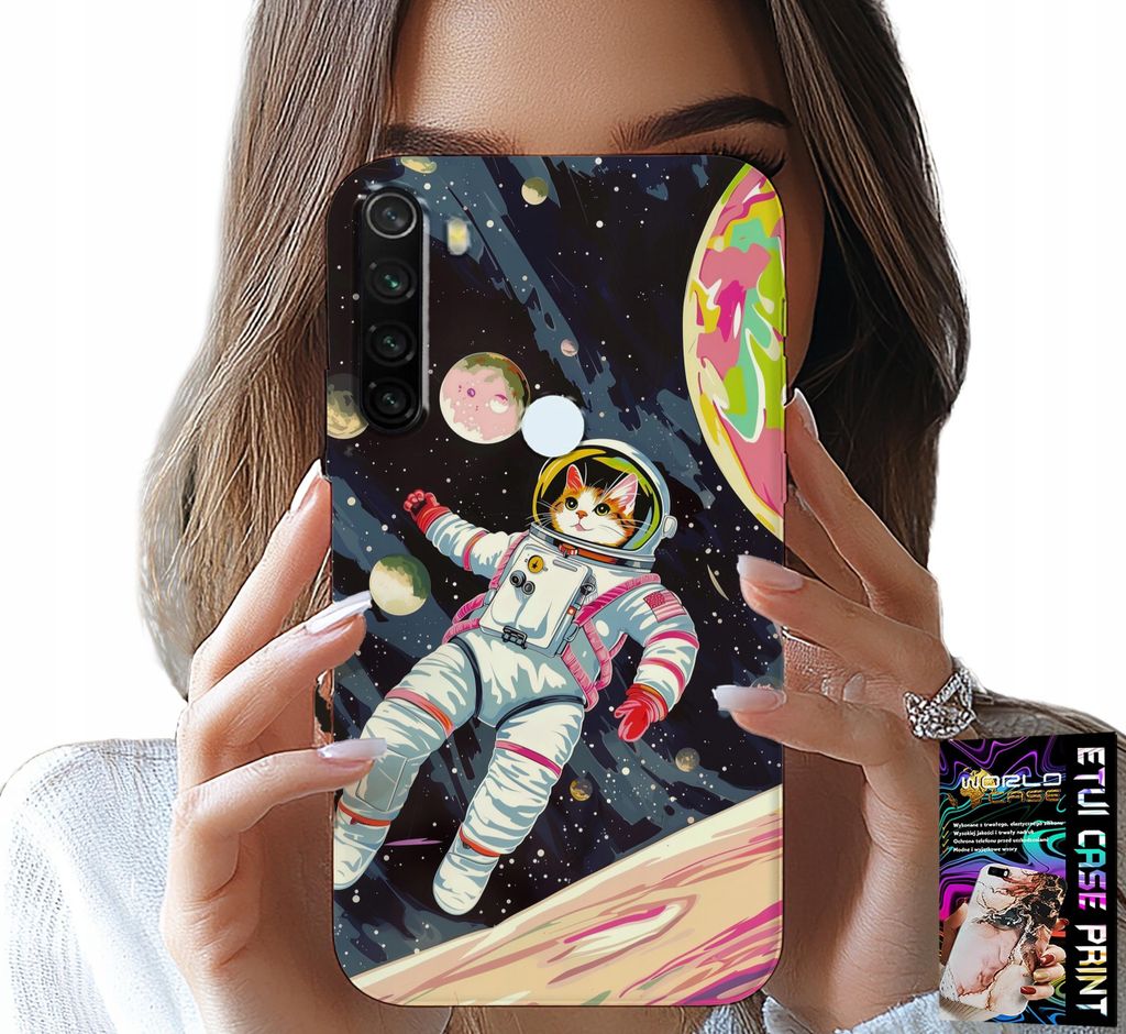 Fall Für Xiaomi Note 8T - Katze Astronaut Raum Katze Fall