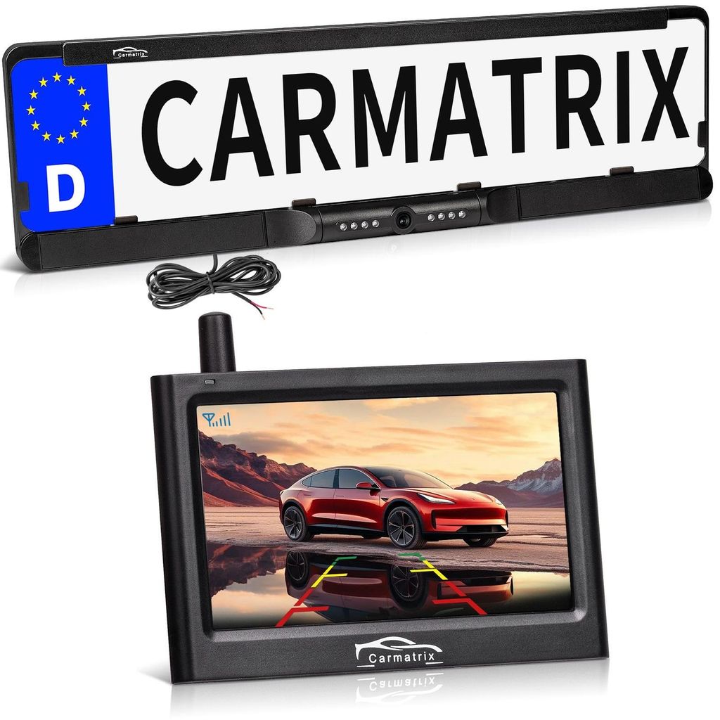 CARMATRIX Funk Rückfahrkamera Digital im Produktbild 