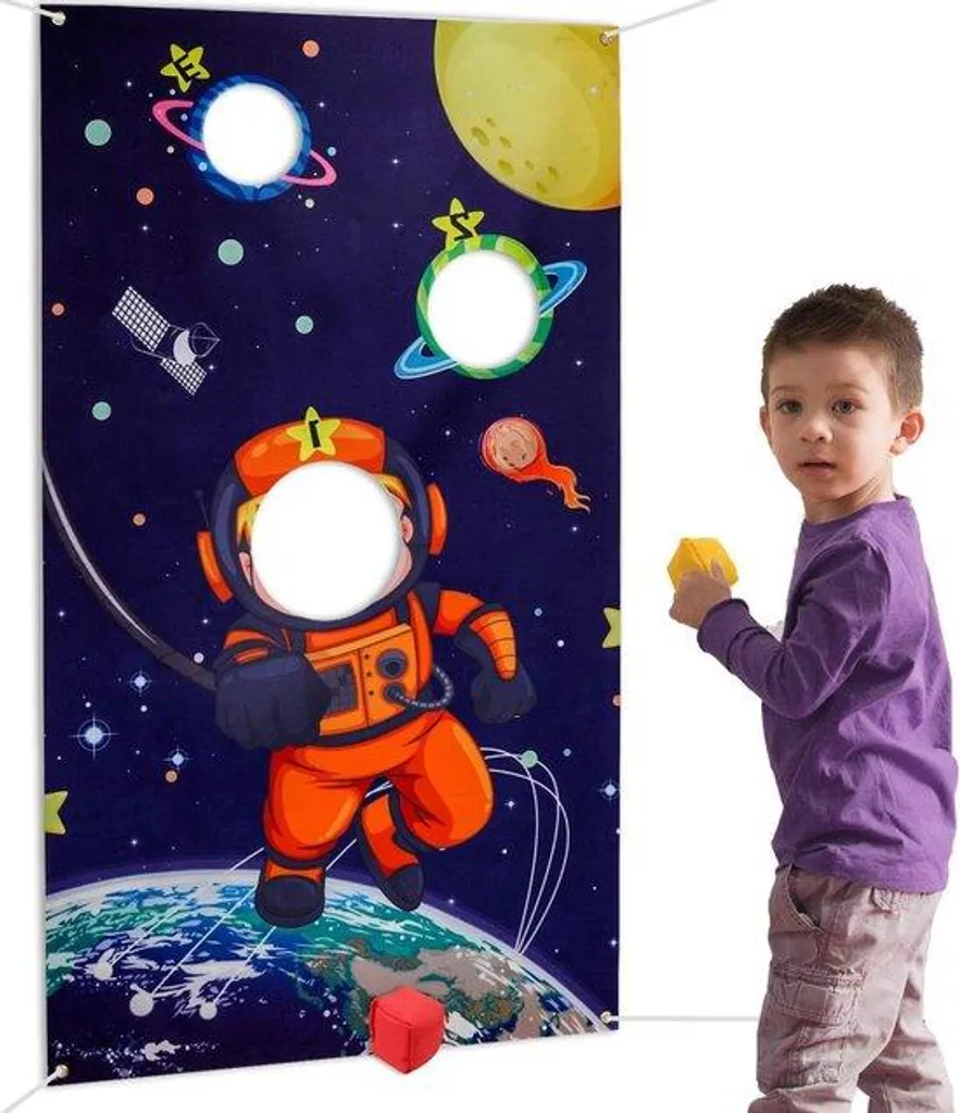 Jeu de lancer Système Solaire avec 3 coussins pour enfants et adultes