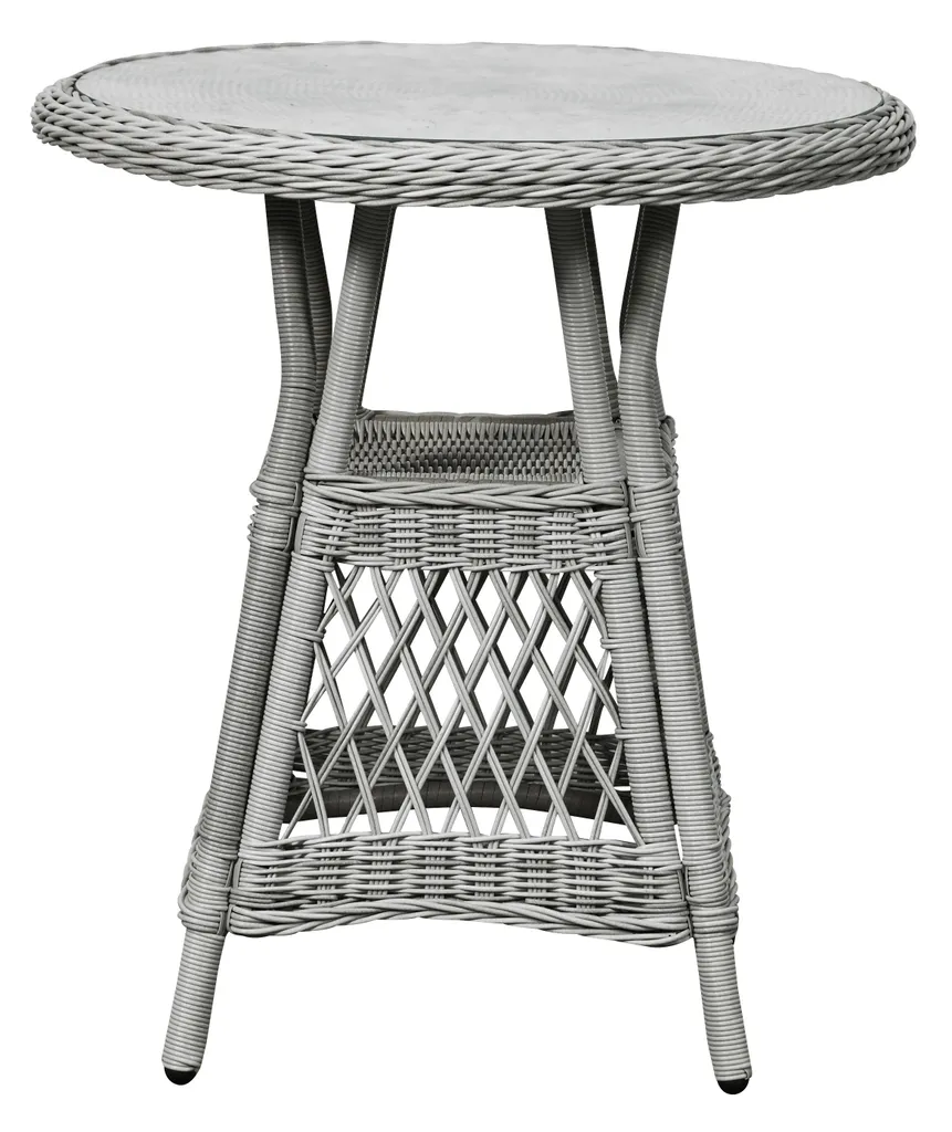 Table basse pour balcon et terrasse Hvalo Ø69 cm idéale pour l'été