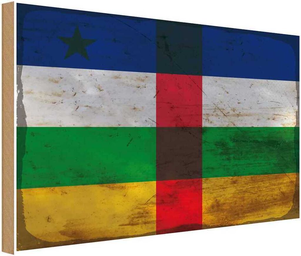 vianmo Holzschild 12x18 cm Zentralafrikanische Republik RO Produktbild 