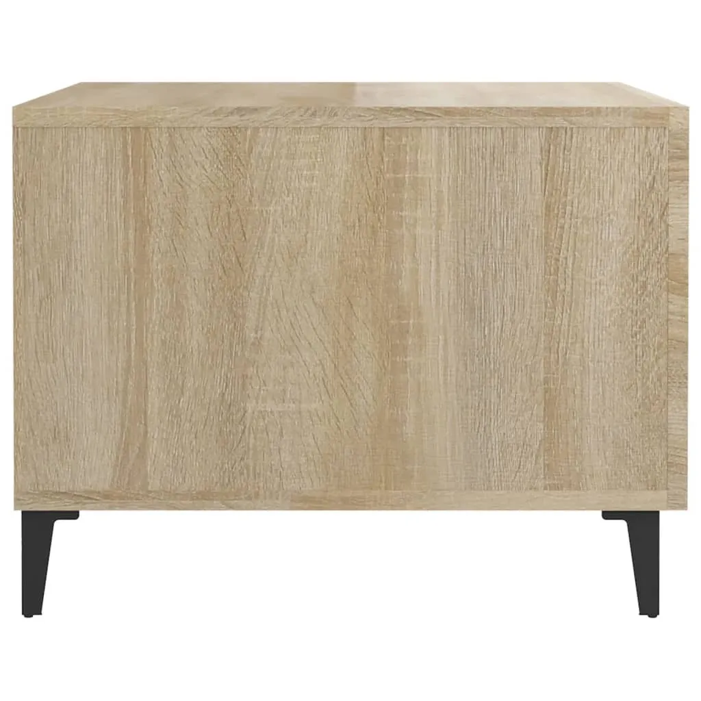 Acquista SYFAX Tavolino Basso 50x50 Rovere Sonoma e Metallo Online - 7