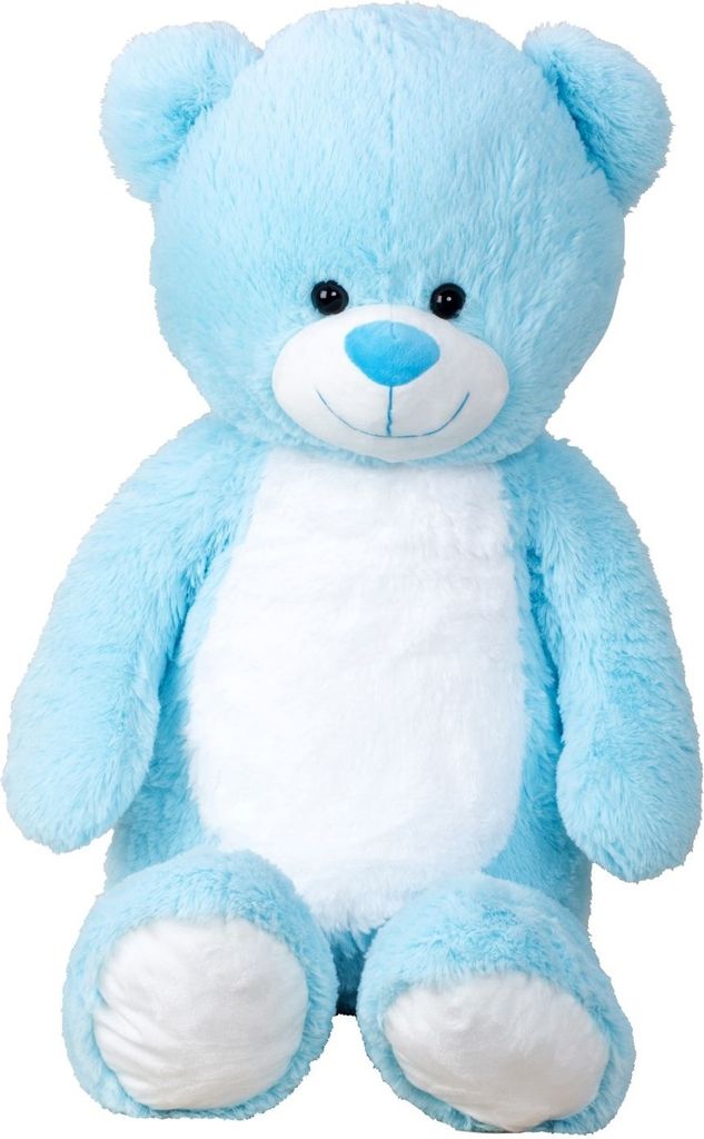 Geschenkestadl Kuscheltier Hellblau 100 cm XXL 100% Produktbild