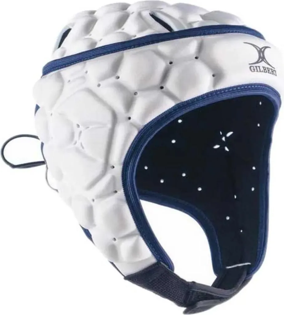 Casque De Rugby Gilbert Falcon Enfant – Noir, Taille S – Structure 2 Parties, Oreilles Ouvertes, Fermeture Lacet – Pour Tous Niveaux