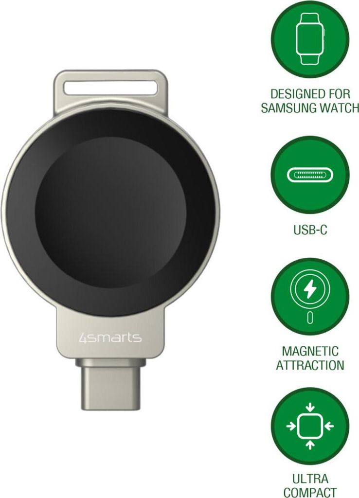 caricabatterie wireless per smartwatch 4Smarts Immagine del prodotto 