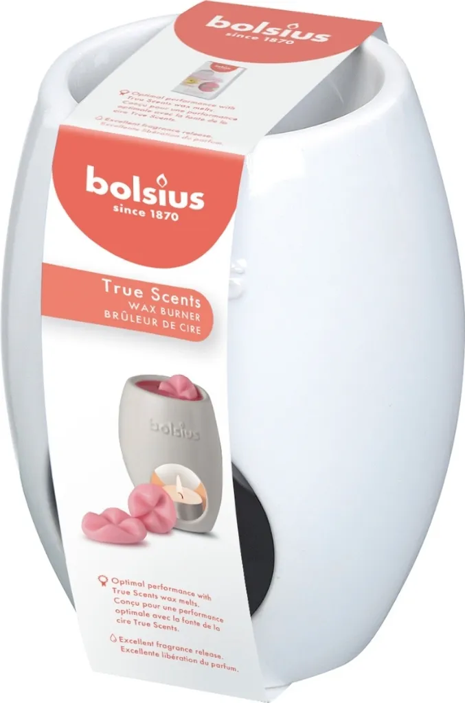 Bolsius Brûleur de cire aromatique Ovale Blanc - Pack de 6 pièces - 3