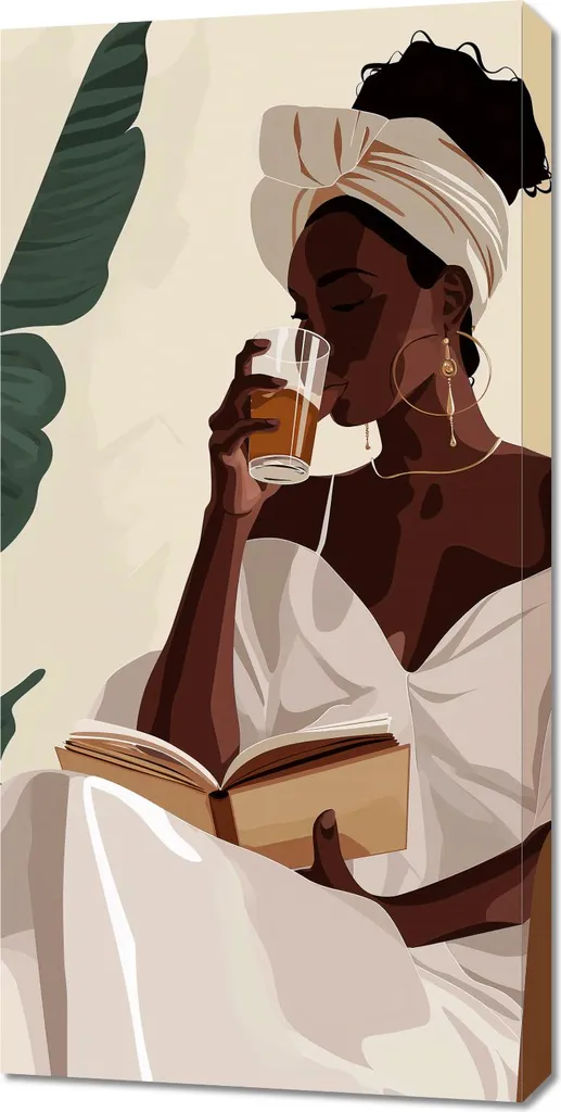 Image 50x100 cm Moment avec le livre - Idéal pour Coin Lecture Calme