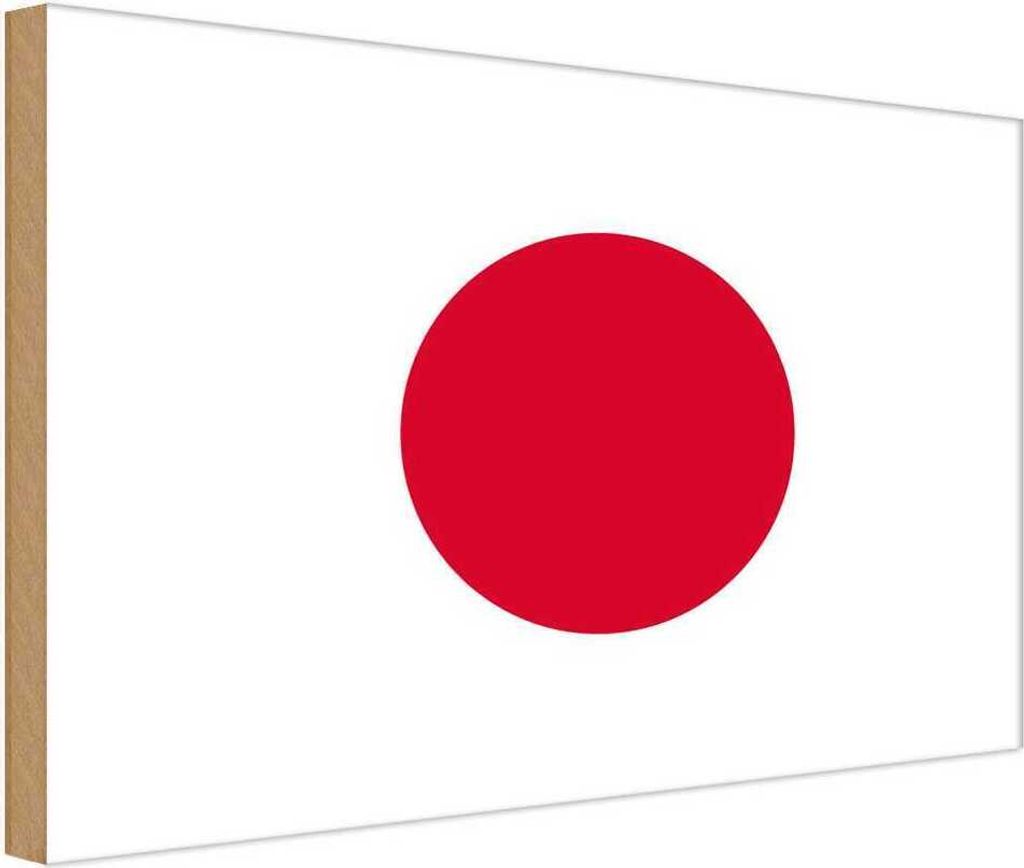vianmo Holzschild 30x40 cm Japans Japan Flagge Fahne Wappen