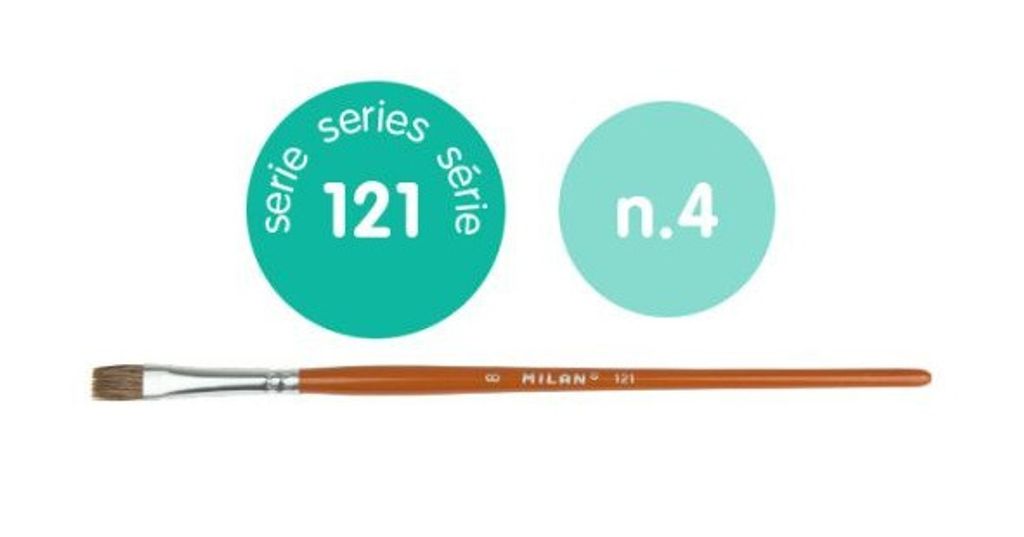 pinsel 121 serie 5,2 mm 18,1 cm Holz braun nr. 4