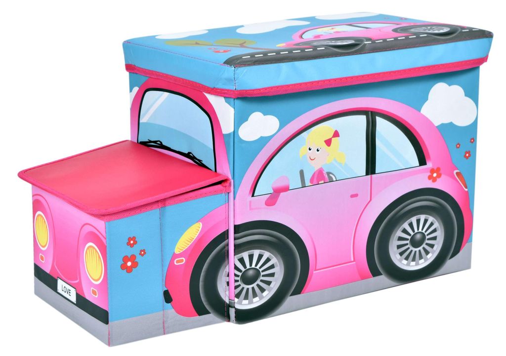 Spielzeugkiste, rosa Auto Produktbild 