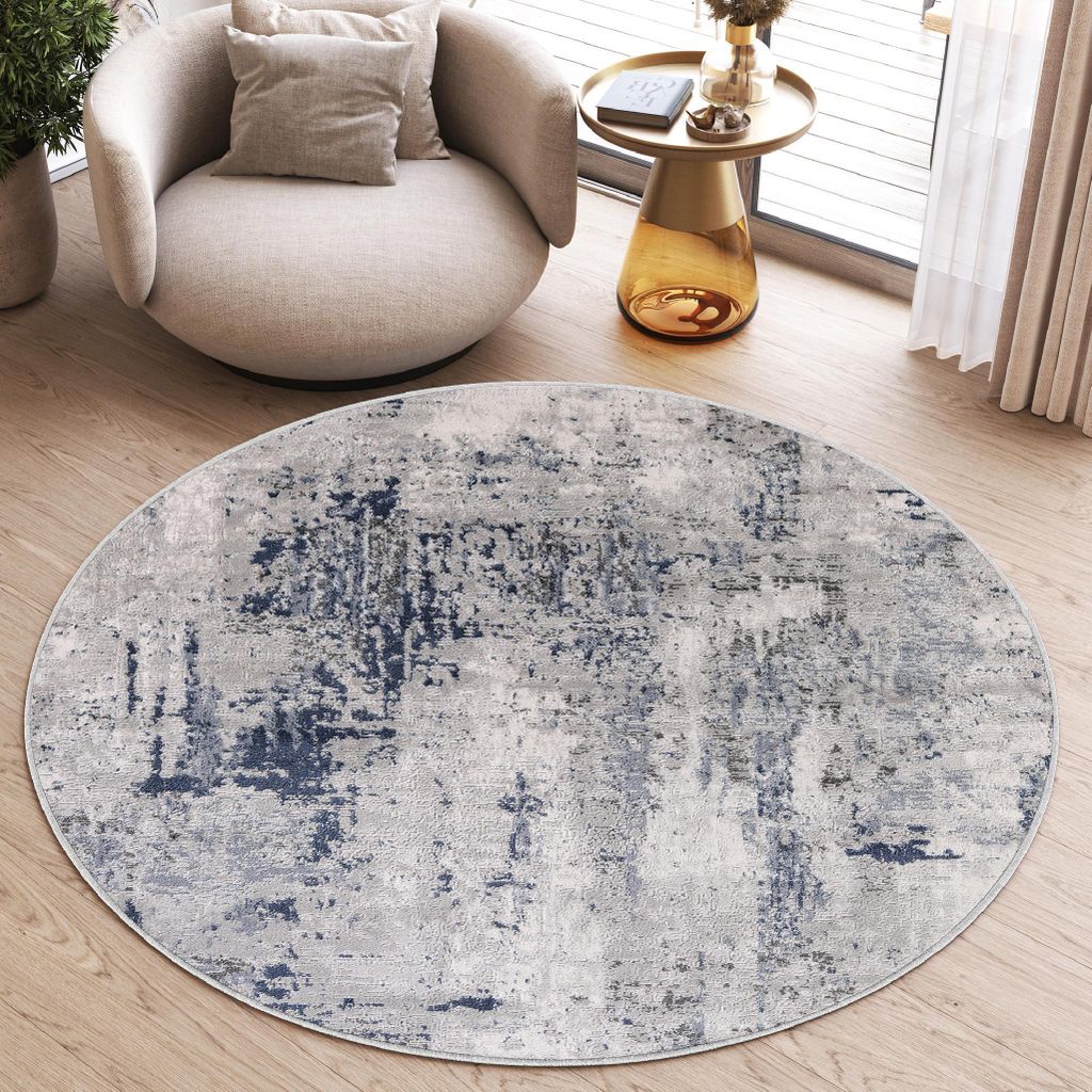 Tapiso Koberec SKY Round Modern Grey Light grey Obývacia Obrázok produktu 