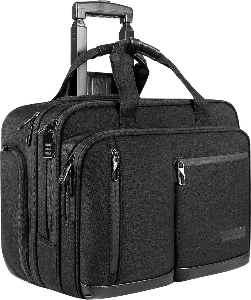Mallette à roulettes pour PC portable 17.3'' Business Trolley Noir