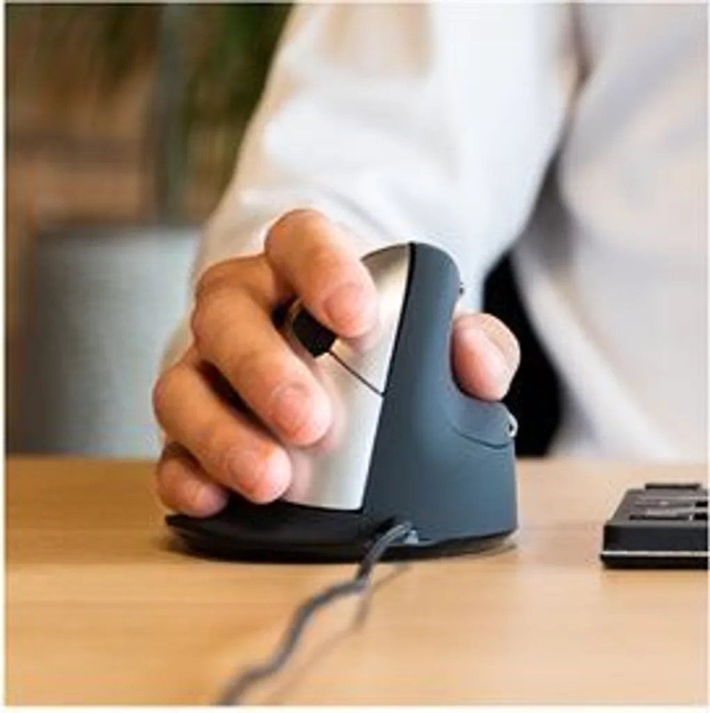 R-Go HE Mouse Souris ergonomique filaire pour grande main droite - L