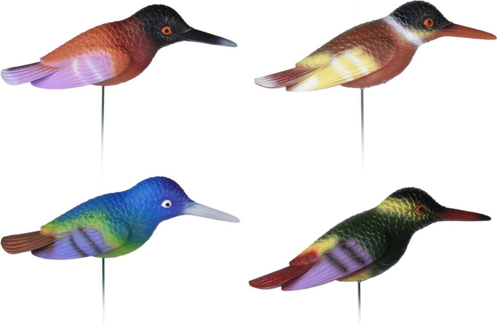 Gartenstecker Set 4-teilig Vogel