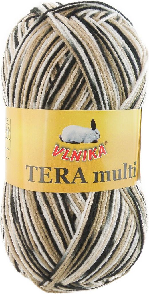 100g Strickgarn Häkelgarn TERA MULTI, Farbwahl - mehrfarbig bunt Farbverlauf