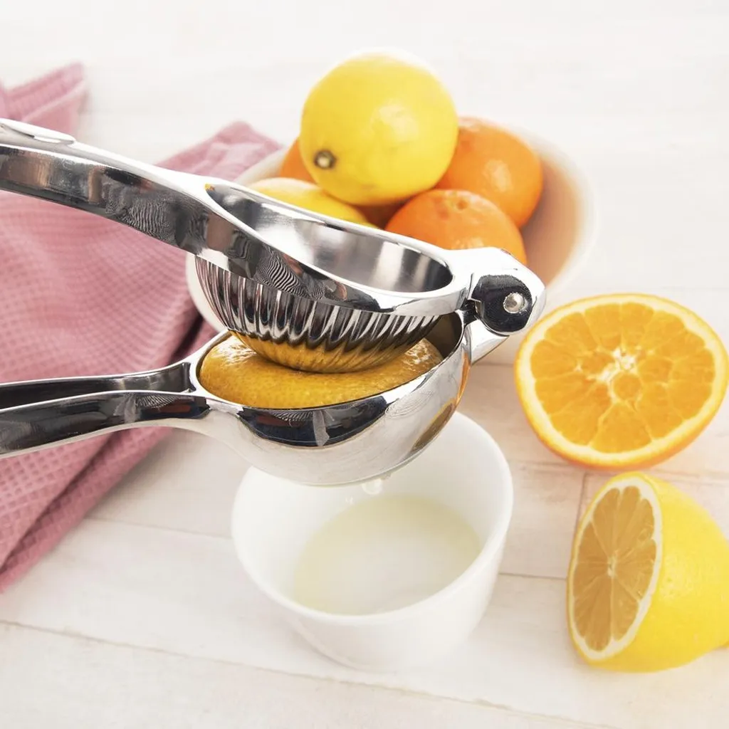 Spremiagrumi Manuale Professionale in Metallo per Limoni e Lime - 5