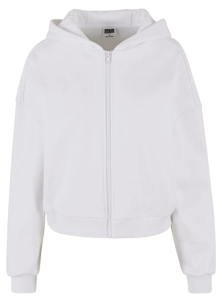 Urban Classics - "Cozy" Kapuzenpullover kurz geschnitten für Damen TN1547 (3XL) (Weiß)