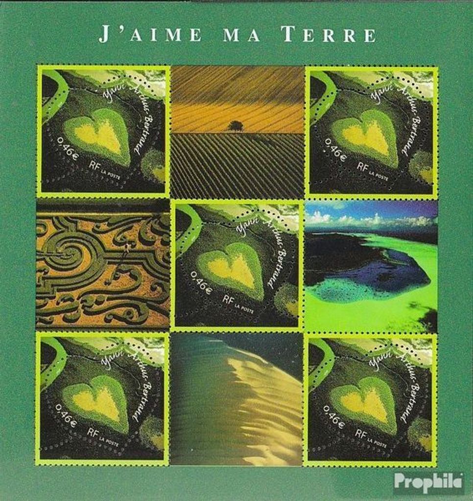 Briefmarken Frankreich 2002 Mi 3596Klb Kleinbogen (kompl.Ausg.) postfrisch Grußmarken