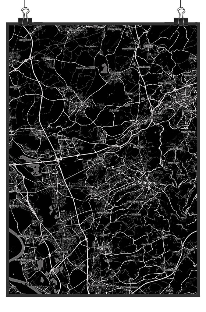 Mr. & Mrs. Panda Bild Haan DIN A3 - Geschenk, wanddeko, Stadt, drucke, Plakat, wandkunst, Wandbild, Dorf Karte Landkarte Map Stadtplan