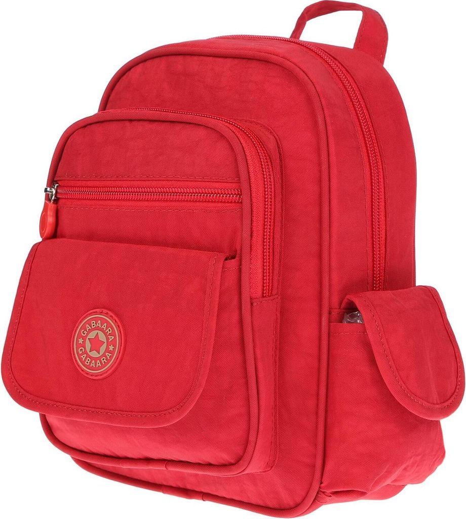 Mini Damen Rucksack Freizeit Reisen Outdoor Umhängetasche Nylon City Leicht Rot