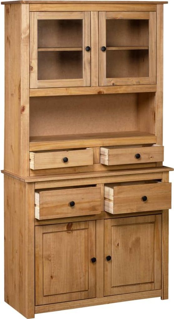 vidaXL Highboard 93x40,5x180 cm Kiefernholz Panama
