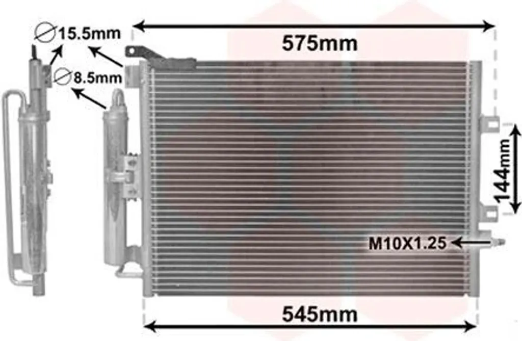 Condenseur de climatisation Renault 43005395 VAN Wezel - Réparer AC