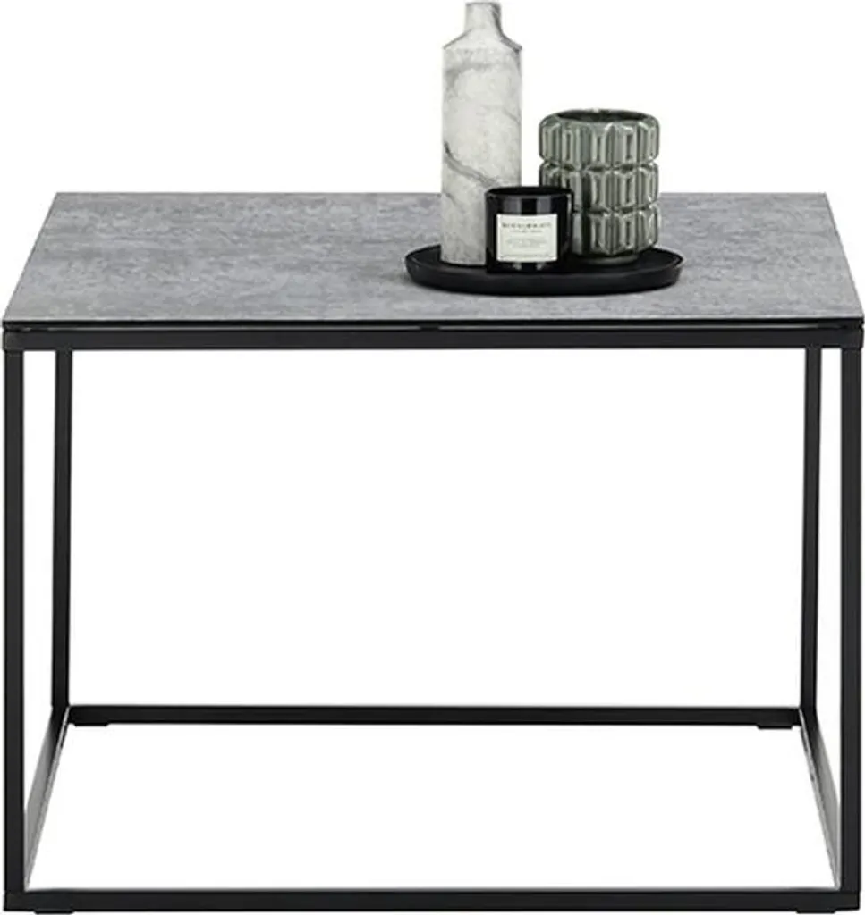 Table basse FARGO compacte et robuste - Idéale petits salons 60x45x60 cm - 4