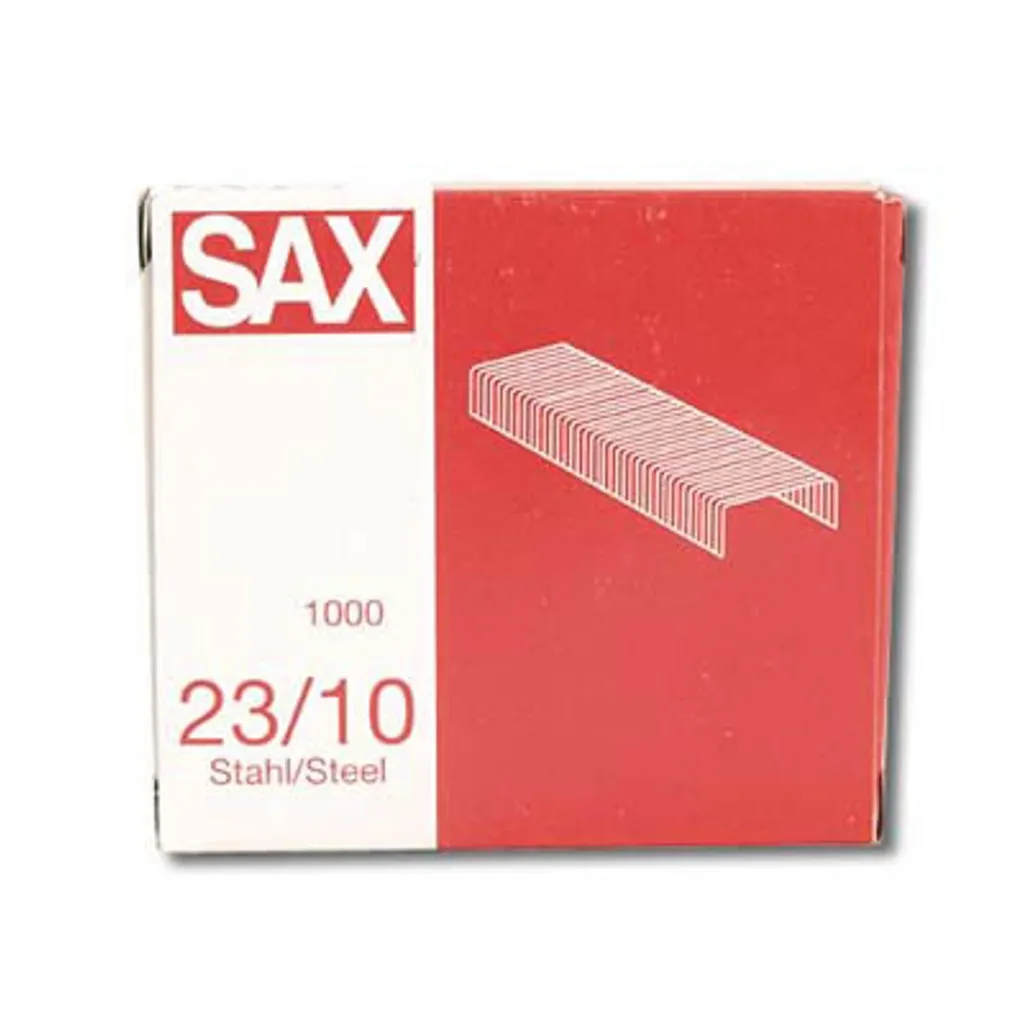 Boîte 1000 Agrafes 23/10 Ultra Résistantes SAX Design Modèle 1-201-03