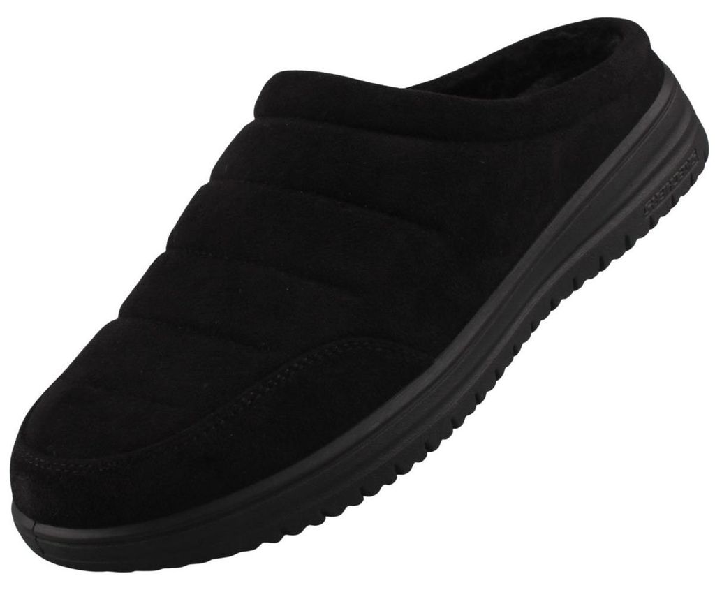 Skechers, pantofole da uomo, colore nero, modello Murette Immagine del prodotto 