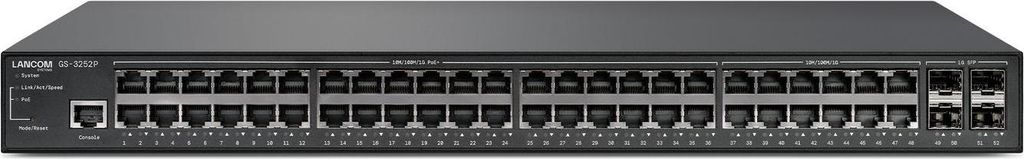 LANCOM GS-3252P, Managed, L3, Gigabit Ethernet (10/100/1000), Power over Ethernet (PoE), Rack-Einbau, 1U