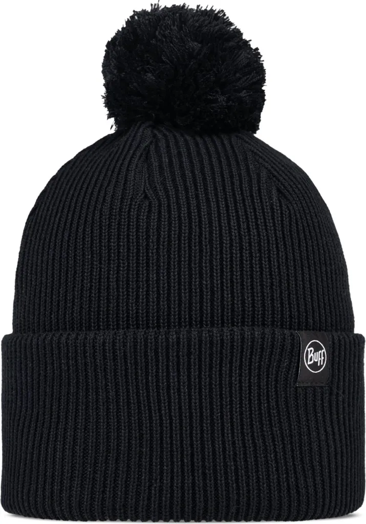 Bonnet de Ski Noir Buff Renvi - Bonnet d'Hiver en Maille pour Homme