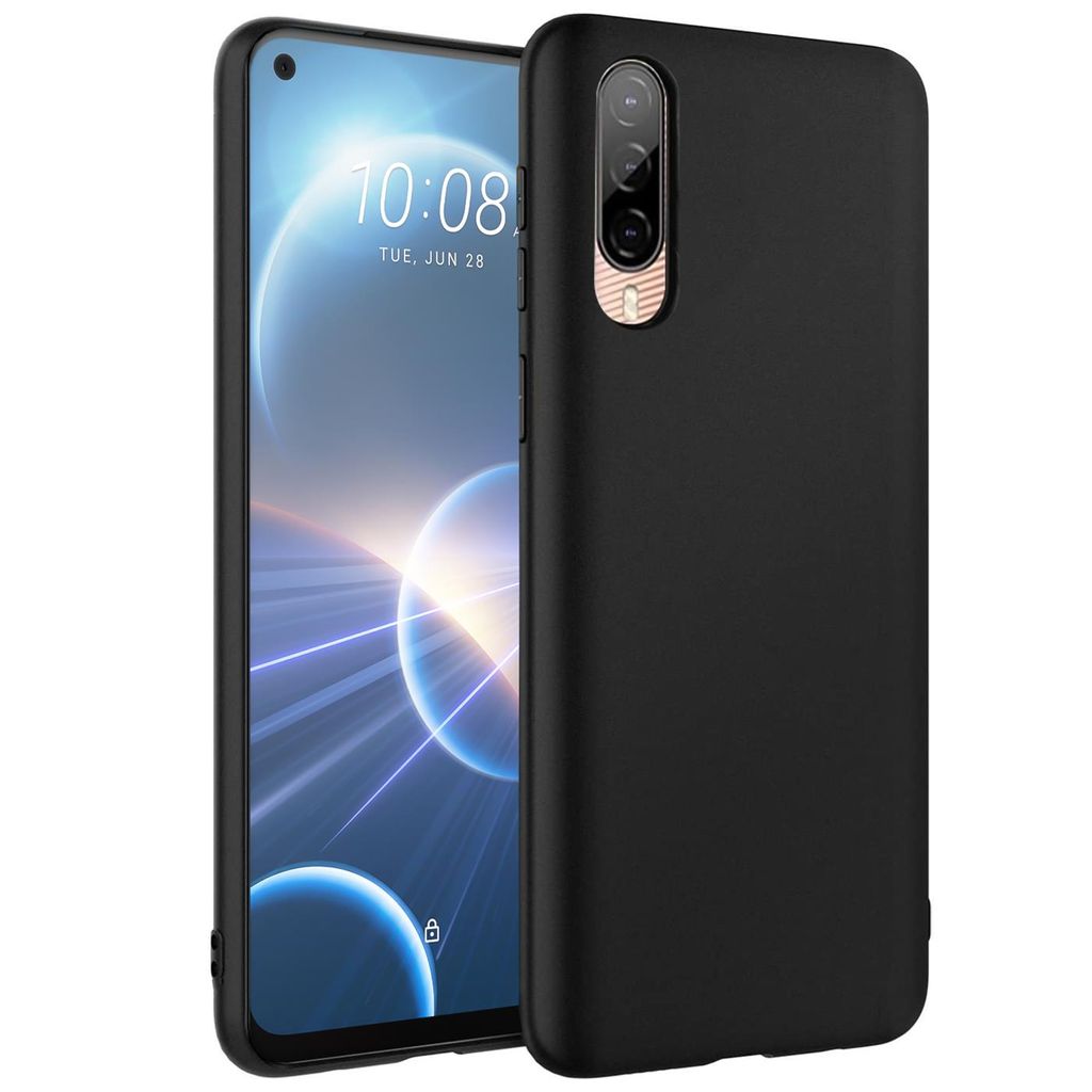 Verco Hülle Für HTC Desire 22 Pro – Matte Schutzhülle Aus Silikon, Schwarz, Slim & Griffig