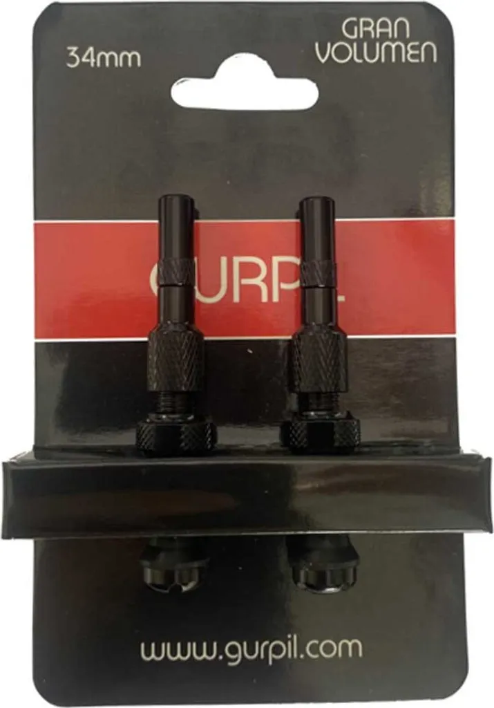 Valves Gurpil Tubeless rouges 40 mm : Paire de valves presta en aluminium