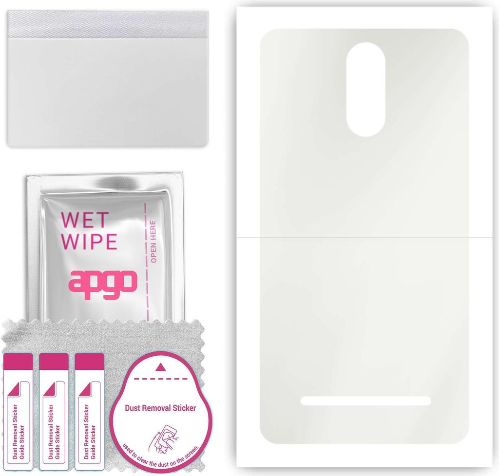 apgo Rückseite Schutzfolie, Matt, kompatibel mit Kruger&Matz Flow 5 Plus, Hinten Hydrogel-Displayschutzfolie mit Positionierhilfe, kratzfest, einf...