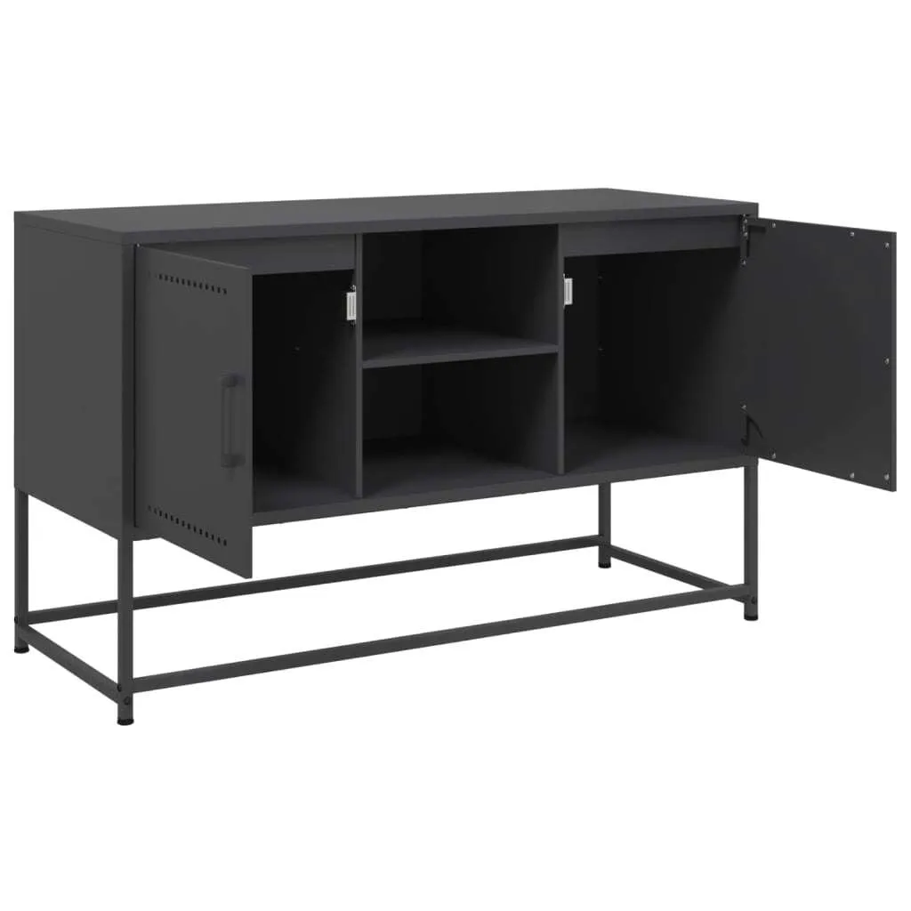 Mobile TV vidaXL Nero 100,5x39x60,5 cm | Acciaio Industriale Robusto - 8