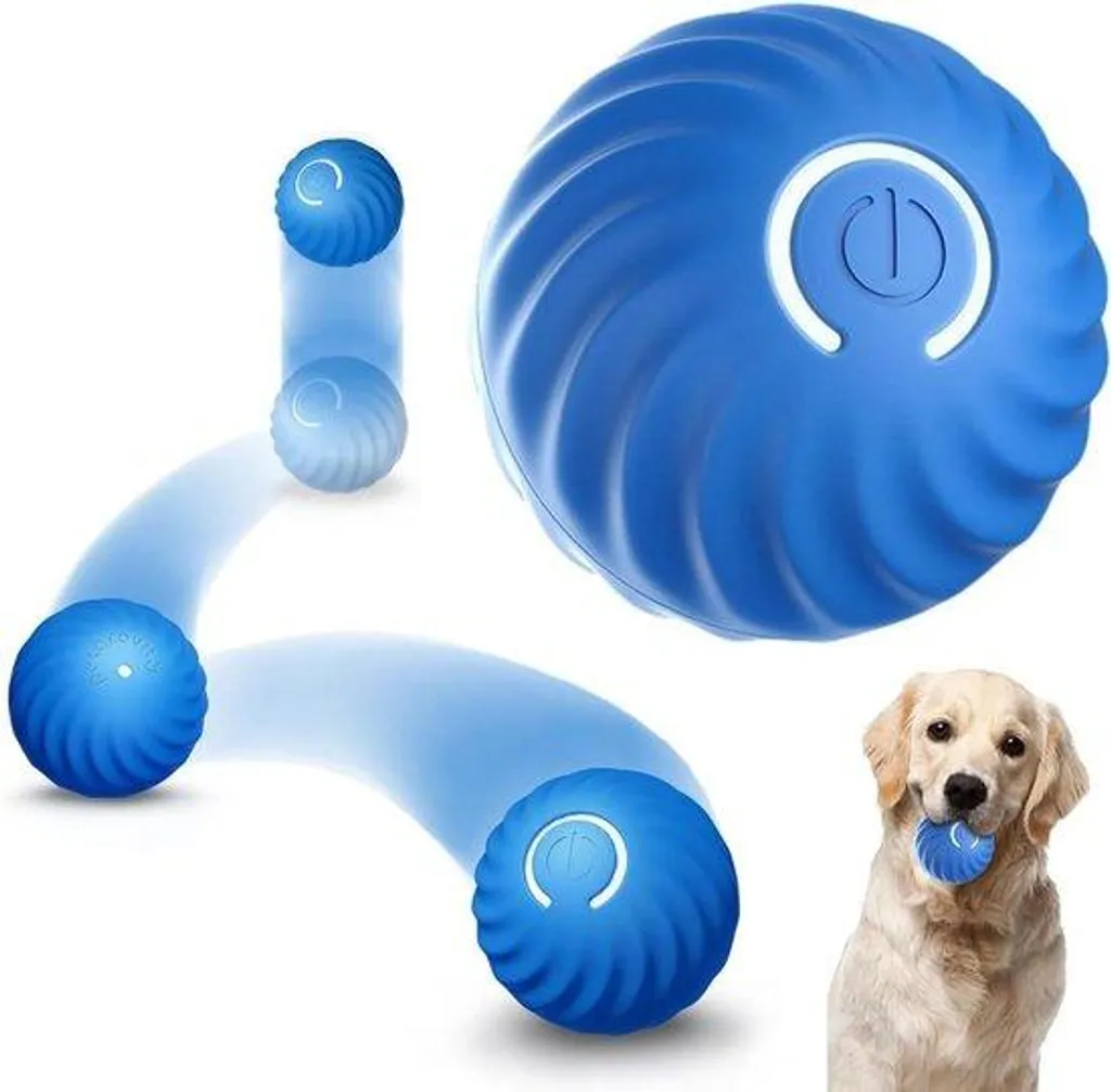 Jouet intelligent pour chien : balle rotative automatique et robuste