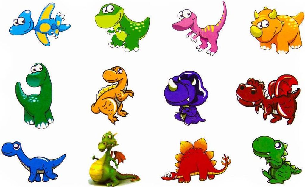 Oblique Unique Temporäre Klebetattoos Kinder Dinosaurier Tattoo Set - Dino Motive