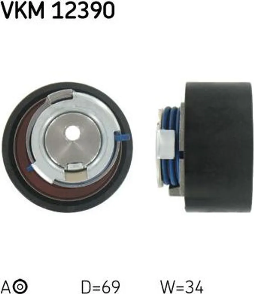 Rouleau Tendeur de Courroie de Distribution SKF VKM 12390 pour Ducato